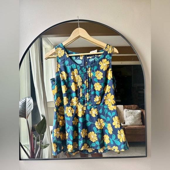 MATA TRADERS | cotton floral tank | size large - Picture 3 of 5